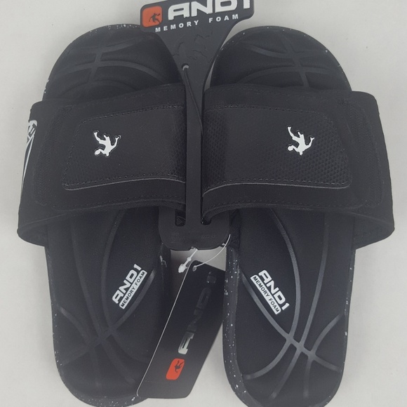 And1 Other - Boys AND1 Black Memory Foam Slip Ons
Brand New